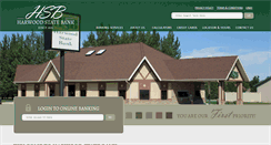 Desktop Screenshot of harwoodstatebank.com