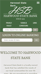 Mobile Screenshot of harwoodstatebank.com